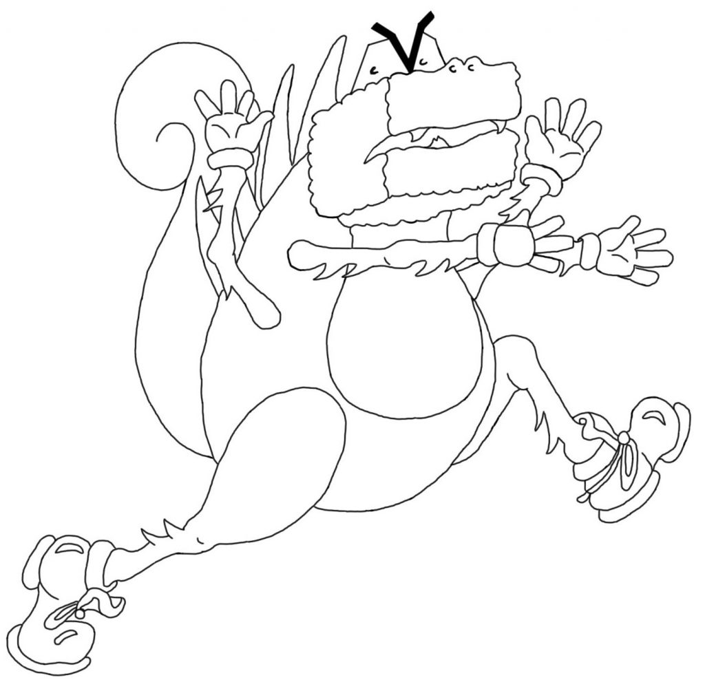 An outlined Sugarbug adventure, ready to colour in